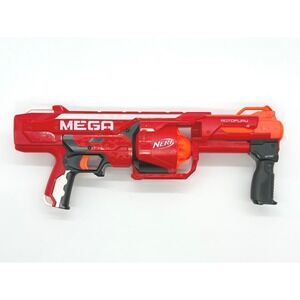 Nerf N-Strike MEGA Rotofury Blaster Red Rotating Drum Slam Fire Pump Action Gun